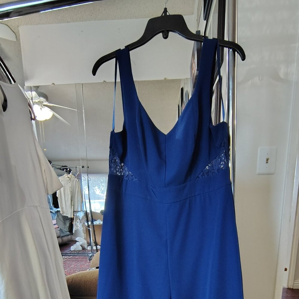 City Studio Brand | One piece | Size Large | Blue Color | Lace Cutouts on side |